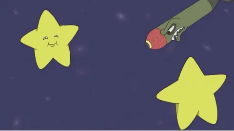 Star Speeding GIF by Ross Willmett Animation