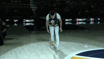 halftime show dog GIF by NBA
