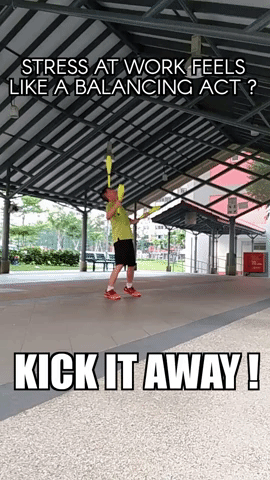 jimmyjuggler kick juggling juggler balancing GIF