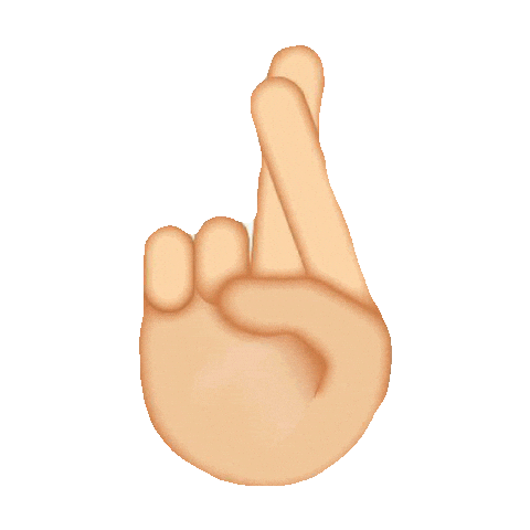 Fingers Crossed Good Luck Sticker by imoji