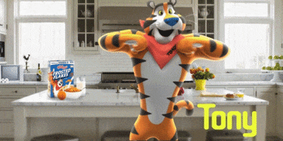tony the tiger breakfast GIF by Frosted Flakes