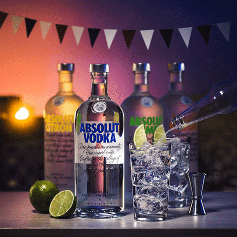 Absolut Vodka And Soda GIF
