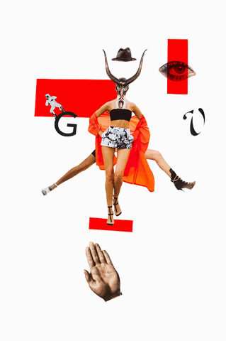 nonna illustration hand hat letter GIF