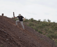 turndriverside slide slip sandals sliding down hill in sandals GIF