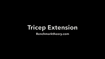 Bmt- Tricep Extension GIF by benchmarktheory