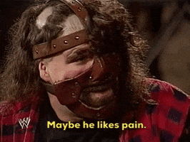 mick foley pain GIF by WWE