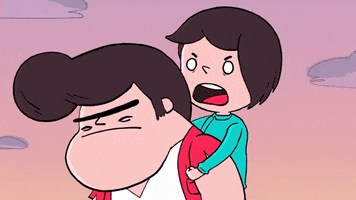angry piggy back ride GIF by Cartoon Hangover