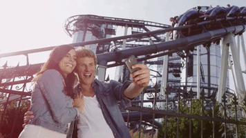 selfie rollercoaster GIF