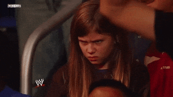 mad little girl GIF by WWE