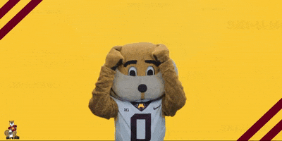golden gophers mind blown GIF by Goldy the Gopher - University of Minnesota