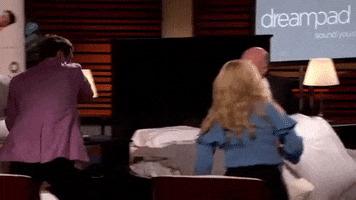 Shark Tank Pillow Fight GIF by ABC Network