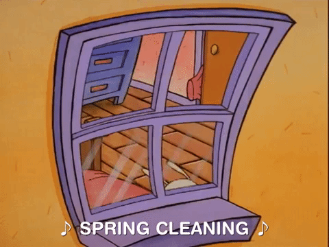 Game: Post a gif of what spring cleaning looks like in your house! So  excited Spring is LIV…