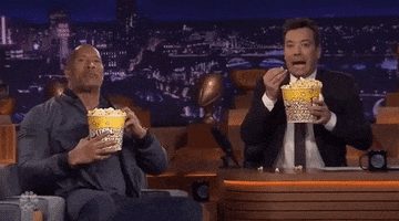 The Rock Popcorn GIF by The Tonight Show Starring Jimmy Fallon