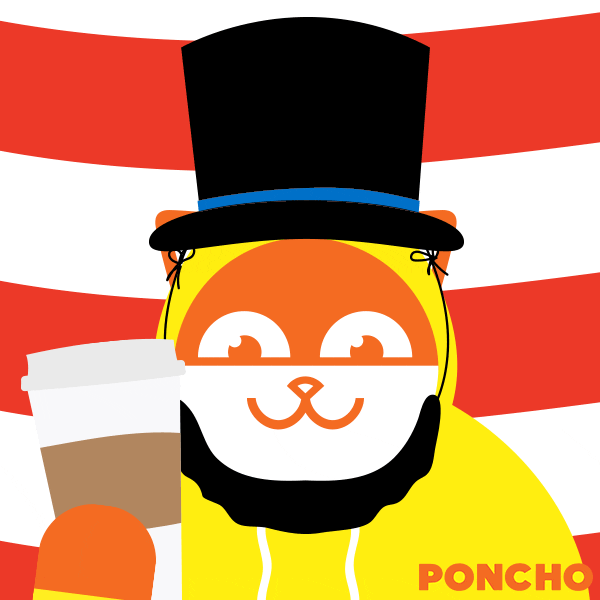 Presidents Day Coffee GIF by Poncho