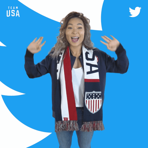 winter olympics hello GIF by Twitter