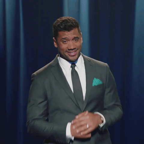 Giphy - Russell Wilson Smile GIF by Alaska Airlines