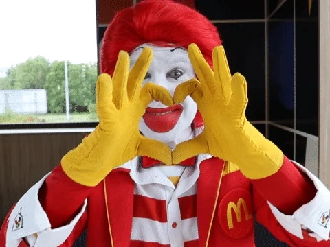 ronald mcdonald love GIF by McDonald's CZ/SK