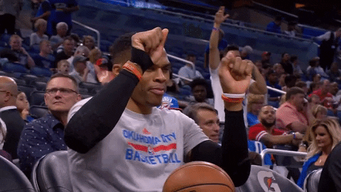 Russell Westbrook Dancing GIF by NBA - Find & Share on GIPHY