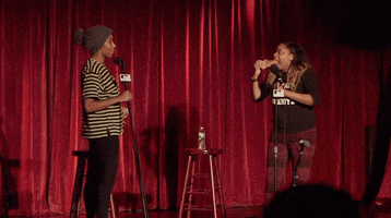phoebe robinson pizza GIF by 2 Dope Queens Podcast