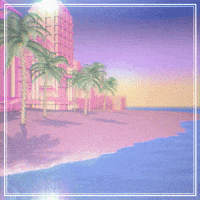 Beach Outrun GIF by Dean M Creative