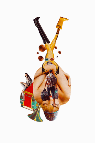 nonna collage design art GIF