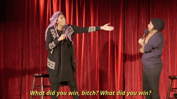 what did you win phoebe robinson GIF by 2 Dope Queens Podcast