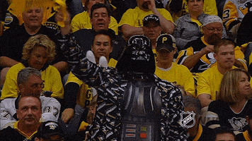 pittsburgh penguins darth vader costume GIF by NHL