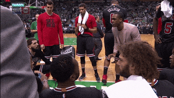 excited chicago bulls GIF by NBA