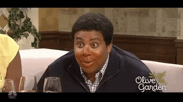 cross eyed olive garden GIF by Saturday Night Live