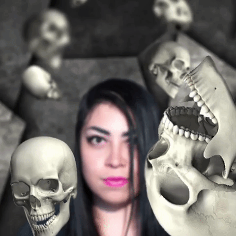 unvagorenegado girl black skull person GIF