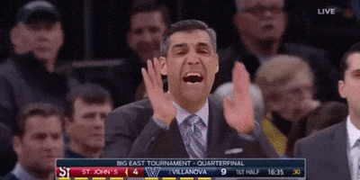 Yelling College Basketball GIF by BIG EAST Conference