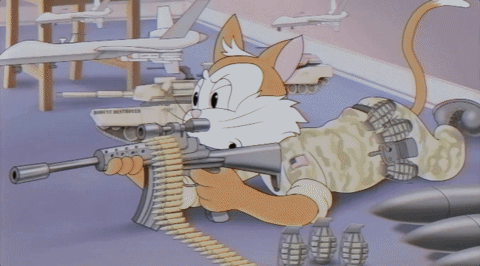 tom and jerry with guns