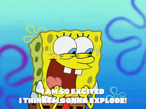 spongebob excited