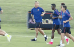 football laughing GIF by AS Roma
