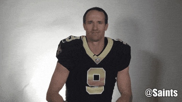 flexing drew brees GIF by New Orleans Saints