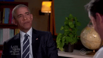 stephen colbert yes GIF by Obama