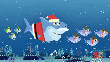 christmas baby shark GIF by Super Simple