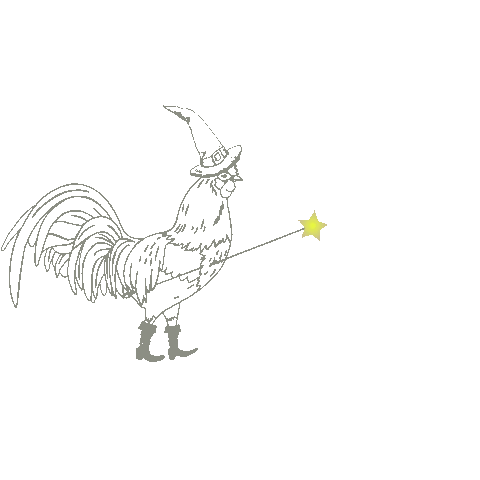 Le coq enchanté Sticker