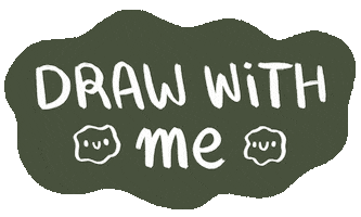 Draw With Me Forest Green Sticker by Steluna