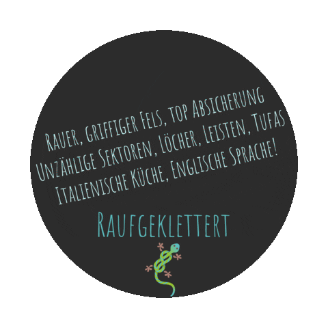 Raufgeklettert Sticker