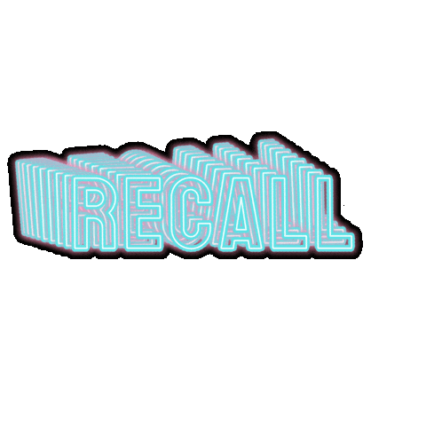 Recall Sticker by KAID