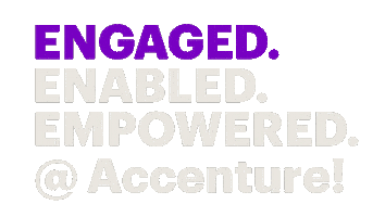 Engaged Enabled Empowered Sticker by Accenture