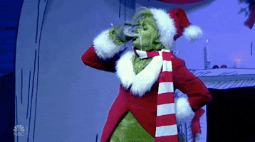 The Grinch Drinking GIF by NBC