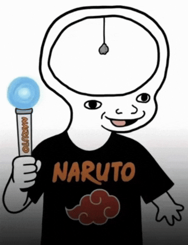 No Brain Naruto GIF