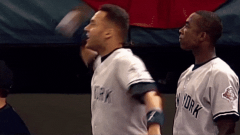 GIF: Yankees' Alfonso Soriano thinks he hit a home run and flips