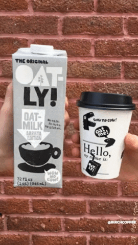 Oat Milk Vegan GIF by Birch Coffee - Find & Share on GIPHY