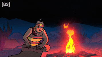 Fire Blanket GIF by Adult Swim
