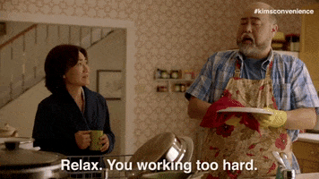cbc working too hard GIF by Kim's Convenience
