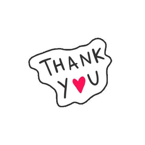 Text Thanks Sticker