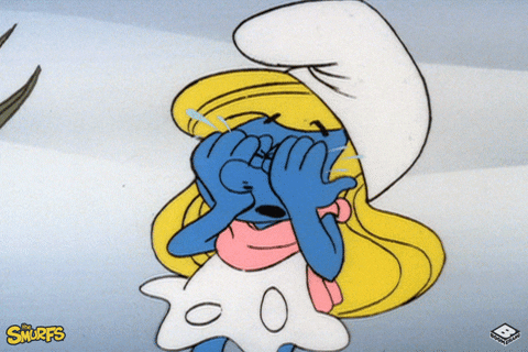 Sad The Smurfs GIF by Boomerang Official - Find & Share on GIPHY